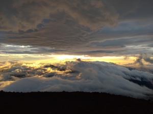 荒天の富士山